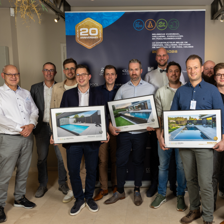 Double victoire pour Piscines Ondine au concours du Meilleur Piscinier de Belgique 2025