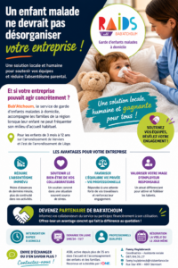 Garde d&rsquo;enfant malade dans l&rsquo;arrondissement de Verviers : Bab&rsquo;Atchoum, la solution locale pour réduire l&rsquo;absentéisme en entreprise